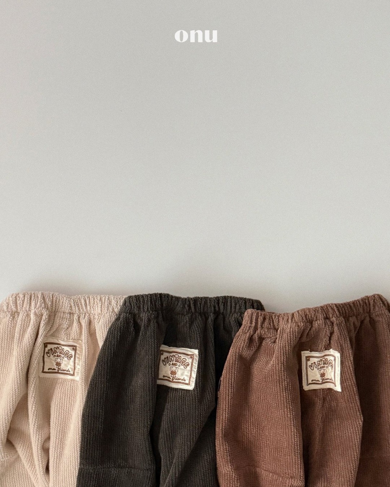 ONU［取寄］corduroy wide pants 26winter