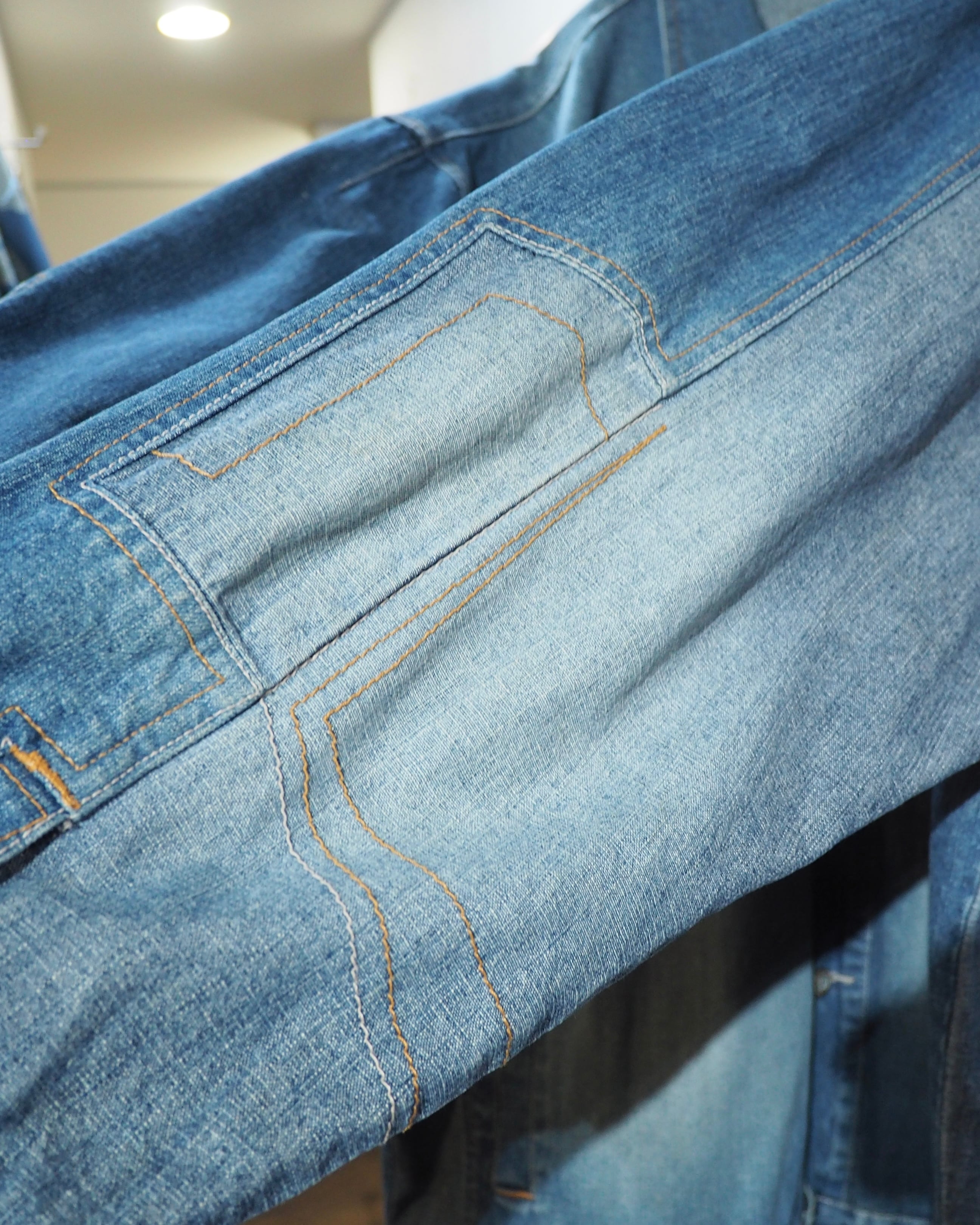 1990s " pellepelle " Special Rebuiling Over silhouette vintage Denim jacket