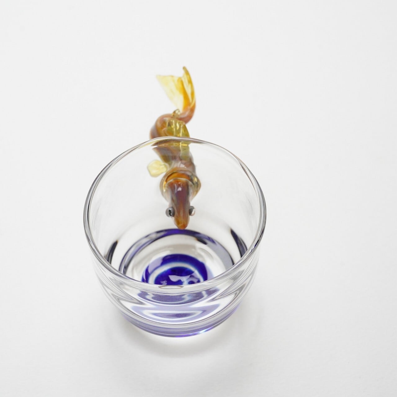 竹川久仁子】耐熱ガラス いわなぐい吞み T-18 | ろにせら ギャラリーと