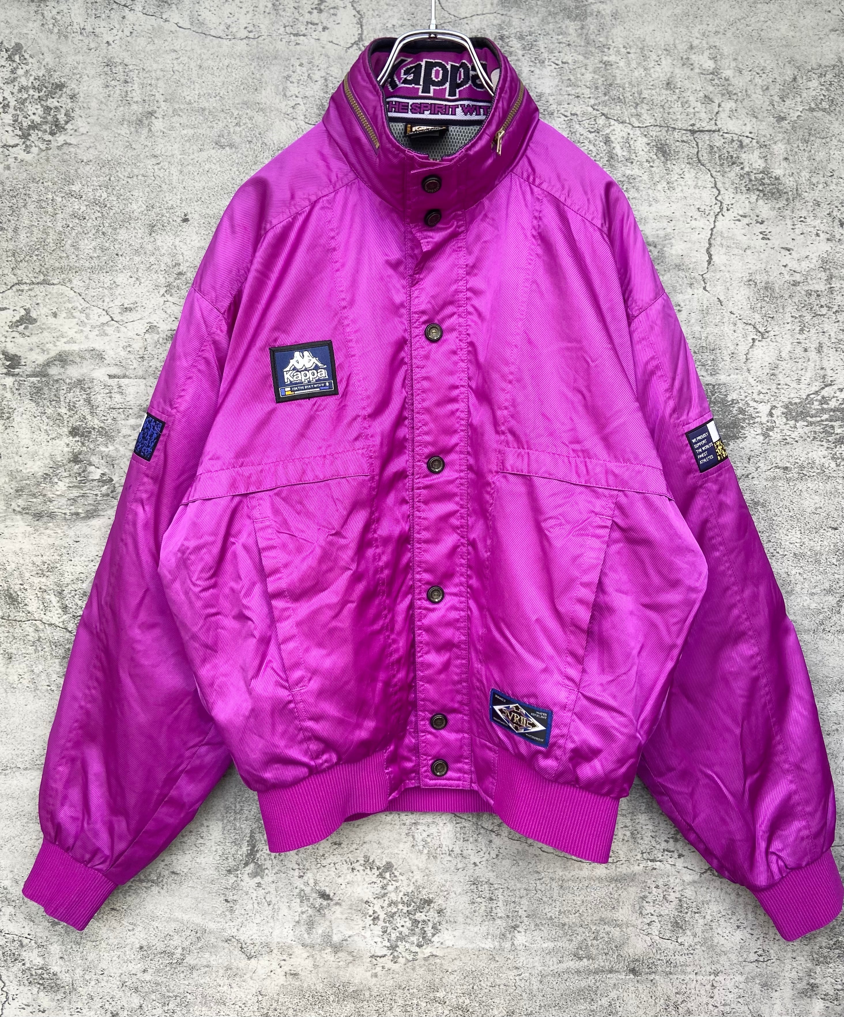 vintage 90s KAPPA/カッパ ナイロンジャケット 紫 | 【古着 らくふる】ビンテージ&リメイク専門のオンライン古着SHOP  powered by BASE