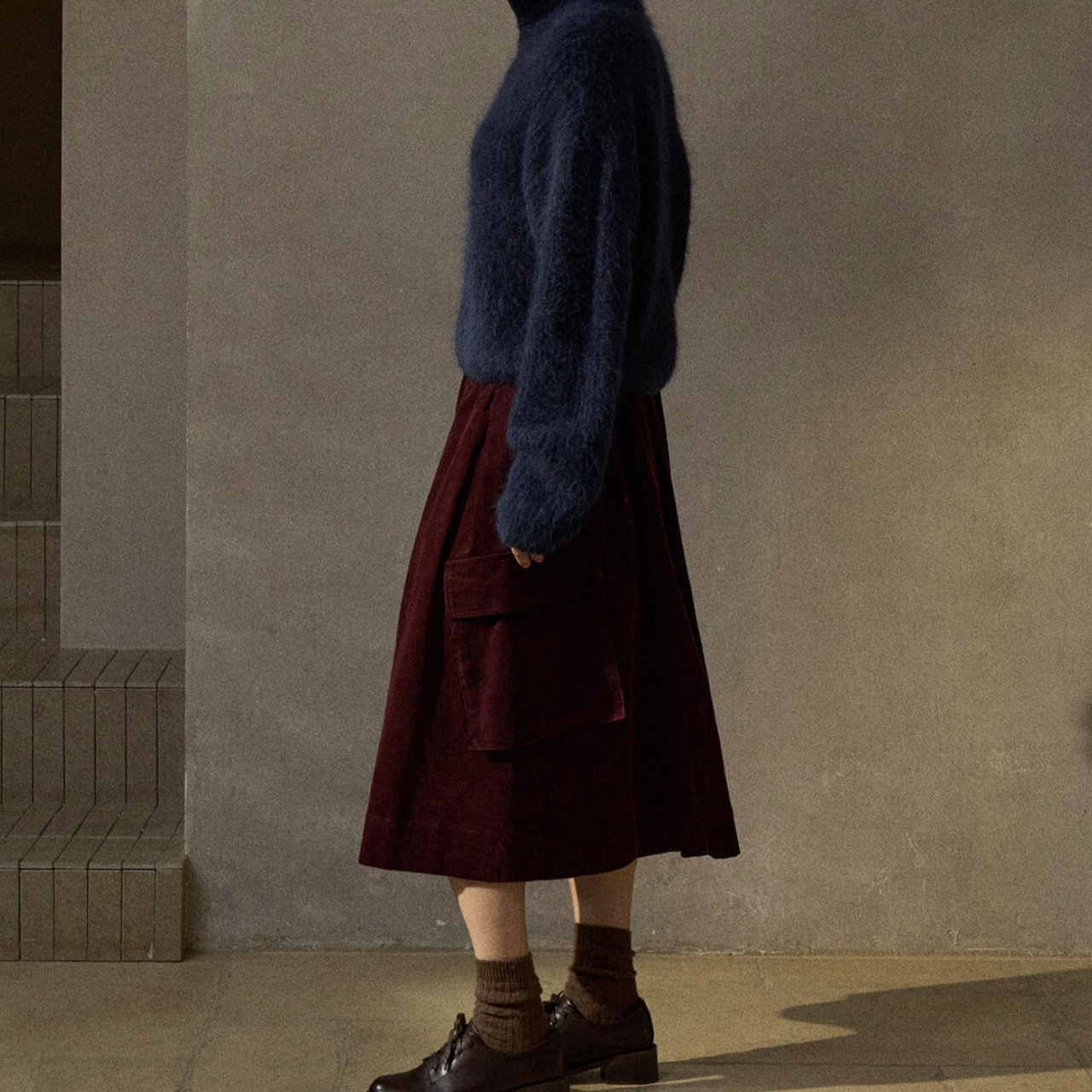 Drawstring Wide Half-length Pants T4045