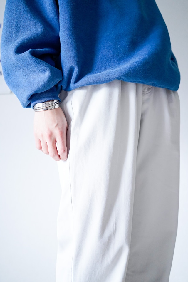【1990s】"Polo by Ralph Lauren" USA Fabric White Cotton Trousers / 848