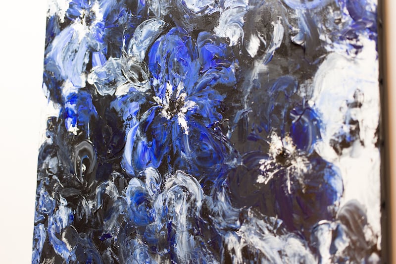 Flowers / 青い花の現代アート作品 絵画販売 | TOMOYA GALLERY STORE
