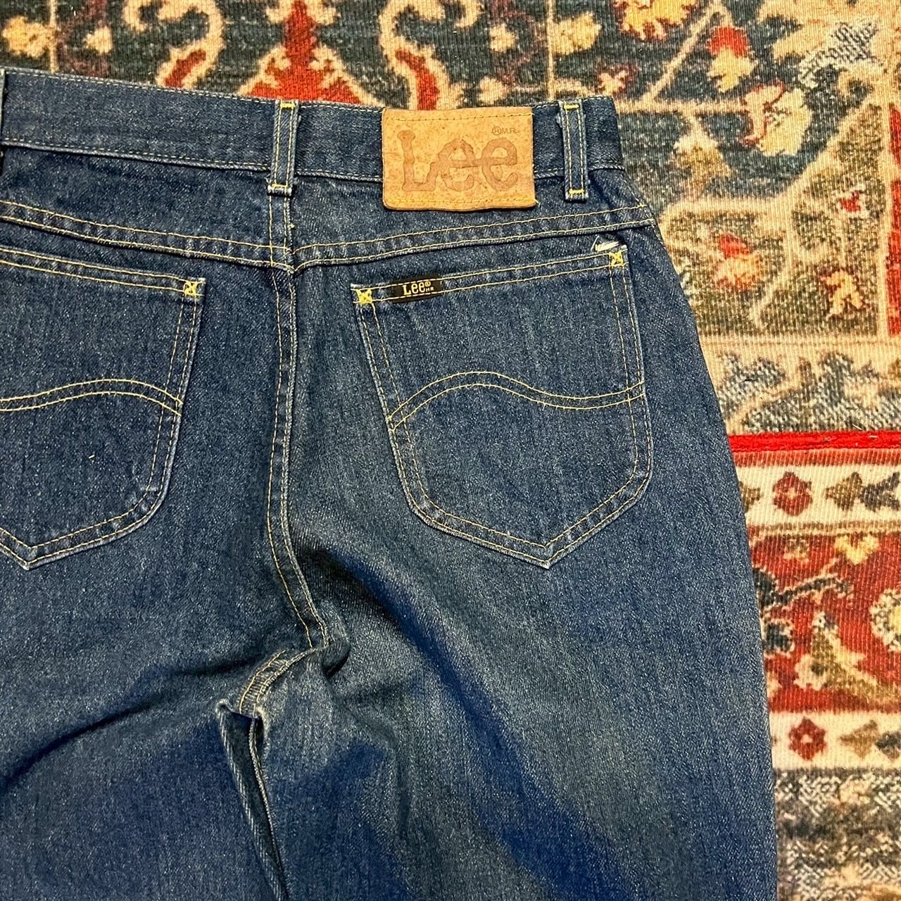 80s USA製 Lee Riders デニムパンツ ヴィンテージ リー W68cm S 濃紺
