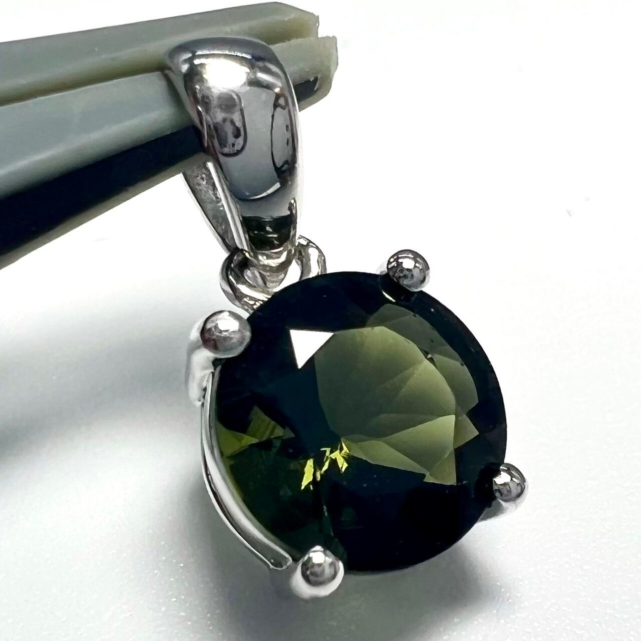 最高品質 モルダバイトペンダントトップ B-3 | mon petit ange