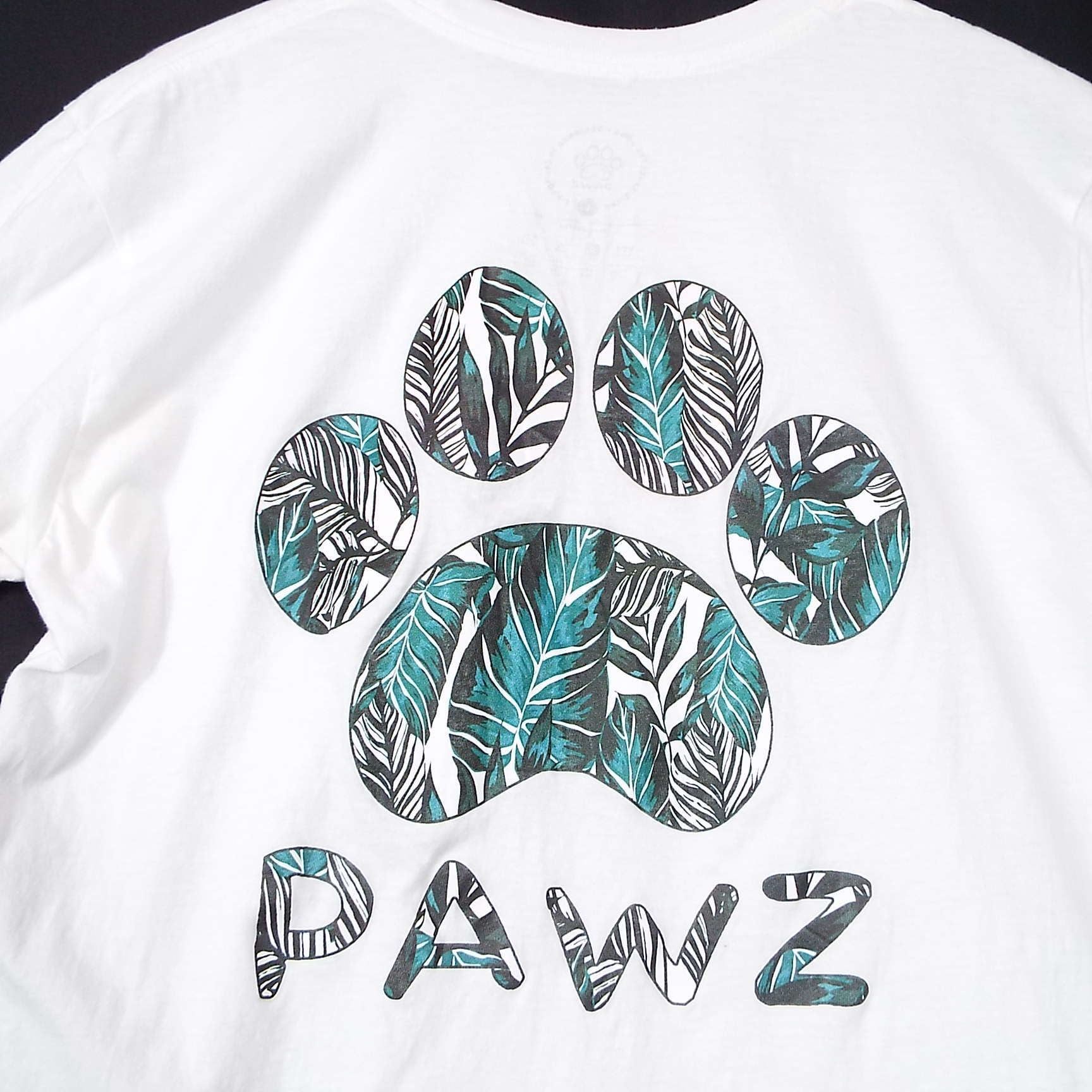 Lサイズ｜PAWZ SAVES THE DOG DESIGNED IN CLFORNIA 犬 足 肉球 植物 ...