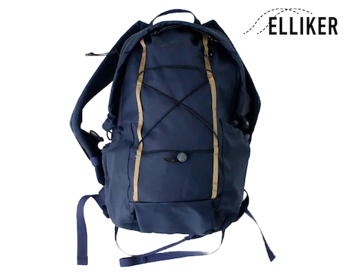 ELLIKER エリカー リュックサック Kiln 22L 防水 撥水 バックパック メンズ レディース ユニセックス 通勤 通学 PC収納 多機能 アウトドア E34000 NAVY