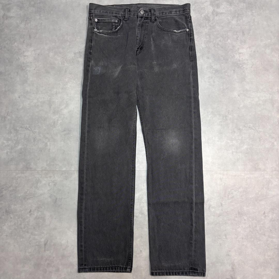 リーバイス505 Levis W34 ブラックデニム 黒 古着 21359