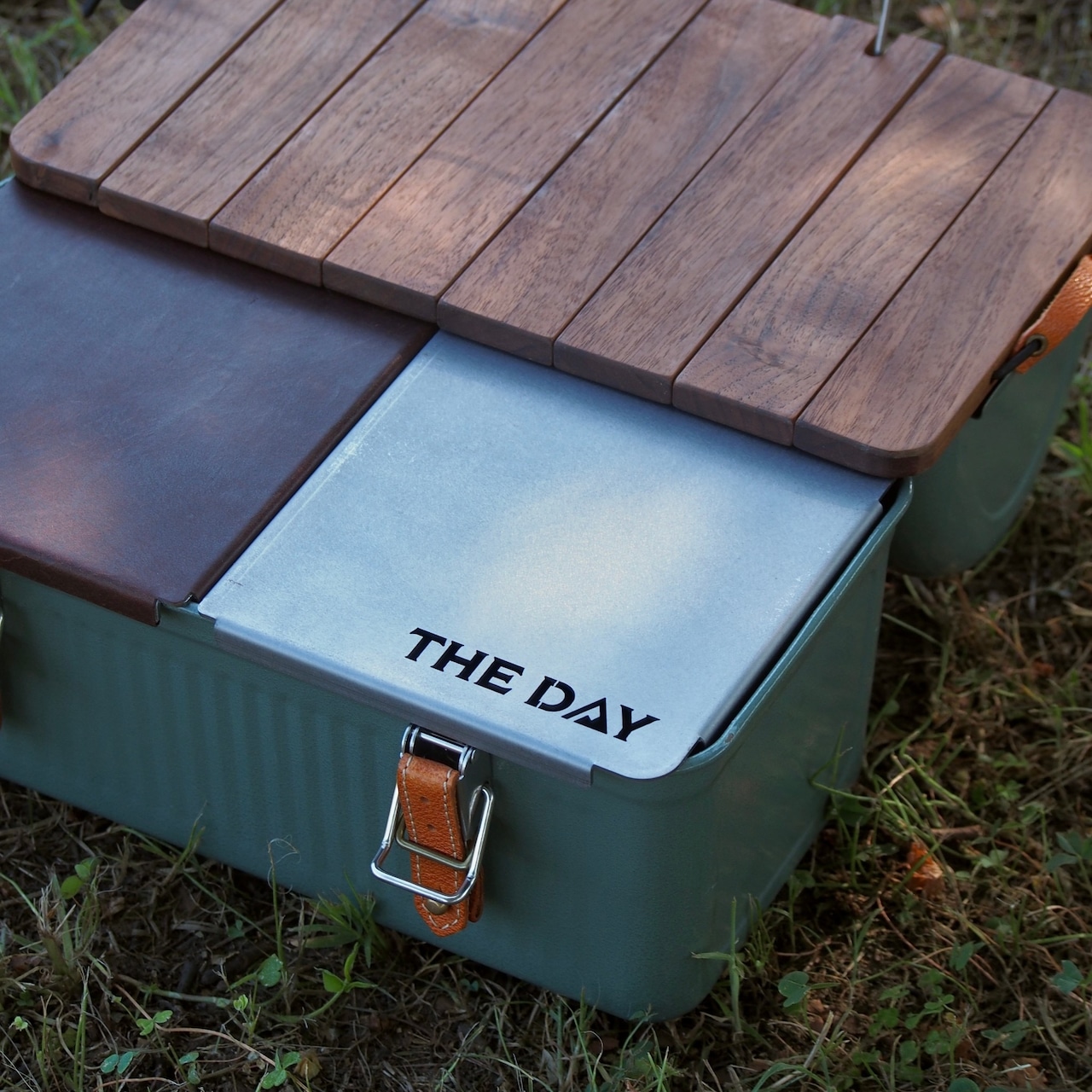 スタンレーランチボックス9.4L 木製天板・レザーアイアン天板セット