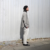 INTERIM(インテリム)MILK PAINT VINTAGE WASH BLACK SHUTTLE CHAMBRAY HYPER BIG US NAVY WORK SHIRT TYPE2