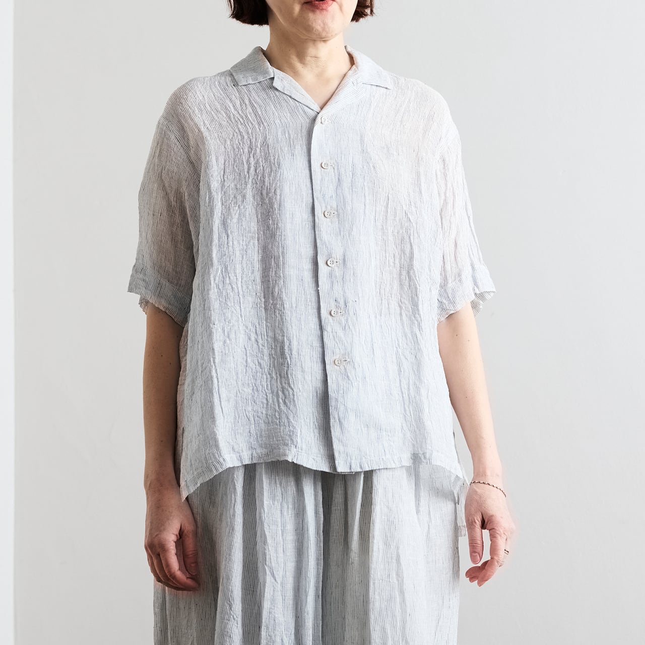 ノブユキさん専用 30%off】suzuki takayuki スズキタカユキ open-collar shirt