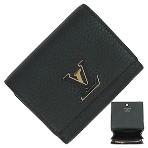 New LOUIS VUITTON ルイヴィトン 二つ折り財布 ポルトフォイユ・カプシーヌ タイニー トリヨンレザー ノワール M12149 コンパクト 新品