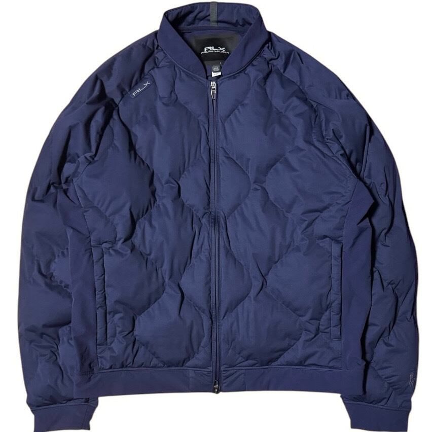 美品 RLX ラルフローレン W-ZIP キルティング 中綿ジャケット ネイビー 美品 RLX ラルフローレン W-ZIP キルティング 中綿ジャケット ネイビー