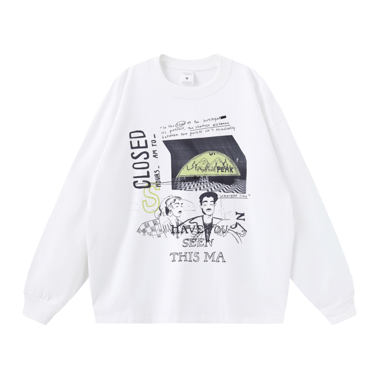 VINTAGE ストリート グラフィティイラスト Tシャツ T2139