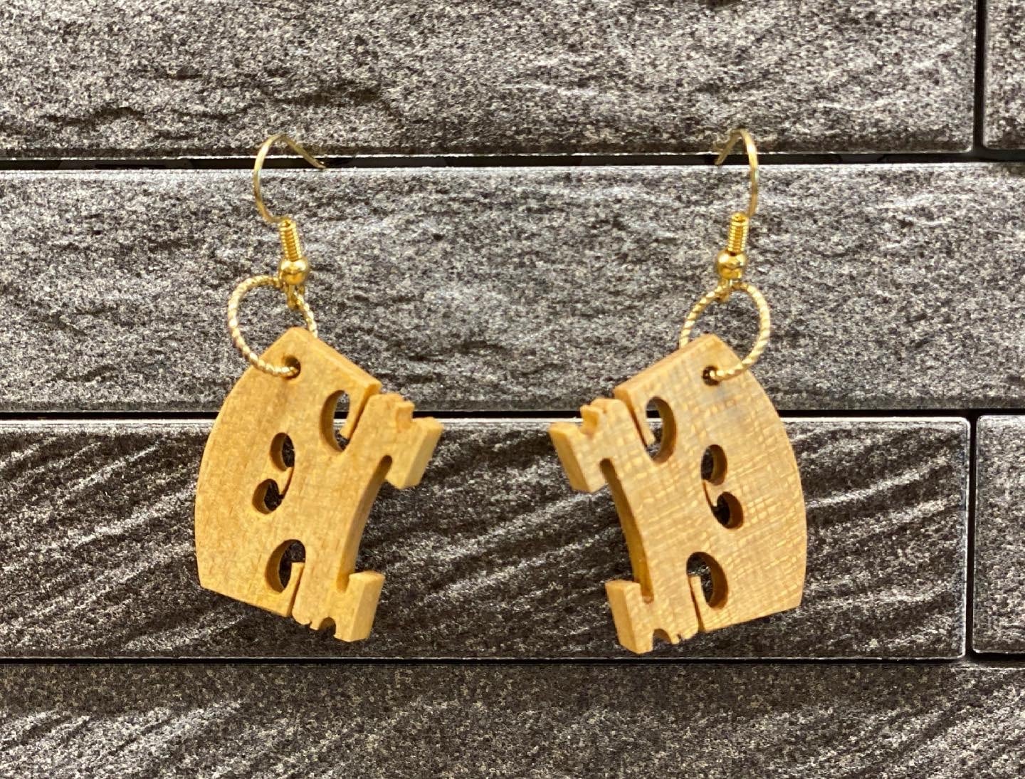 駒で製作したピアス | suzukiviolin