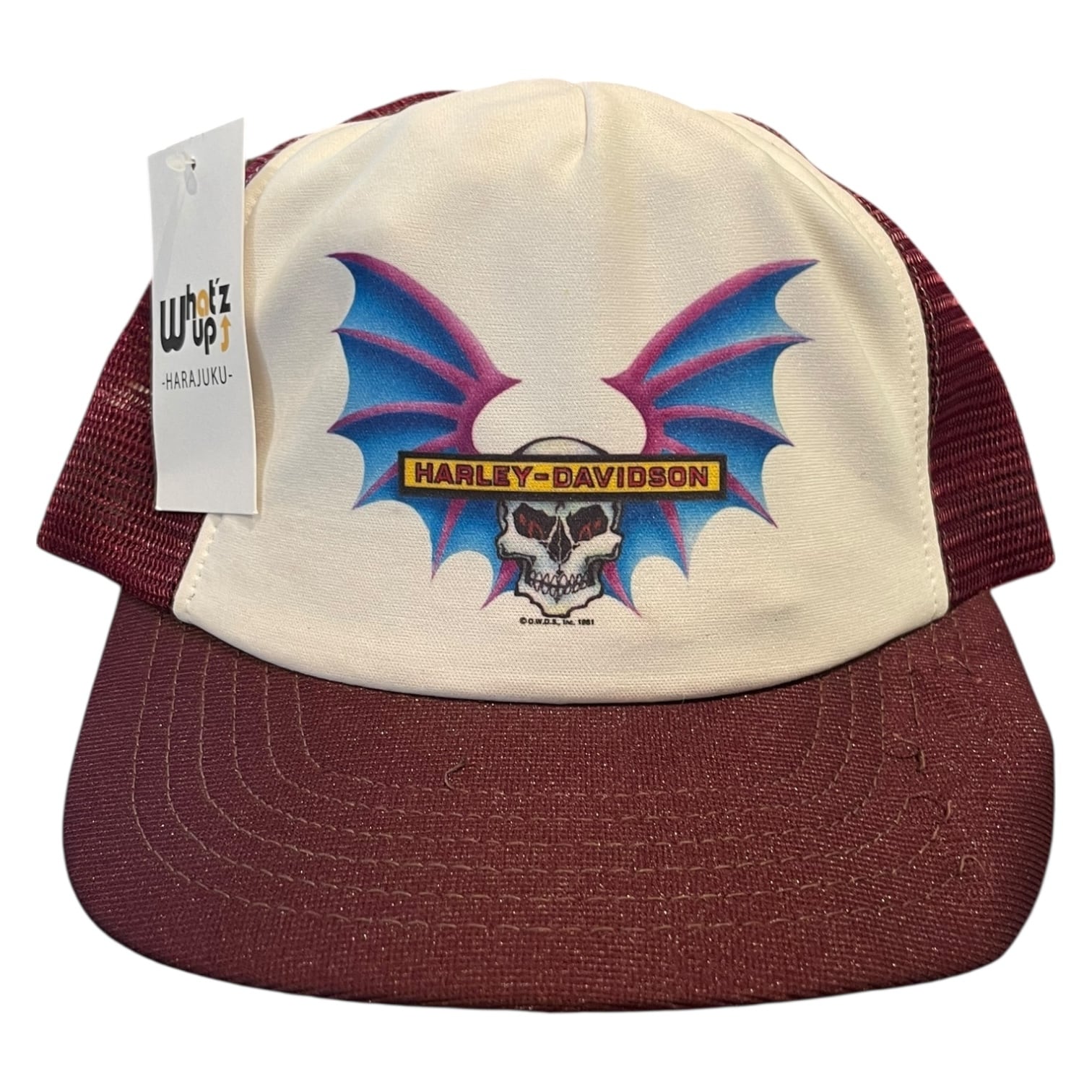 80s Harley-Davidson "Skull" mesh cap