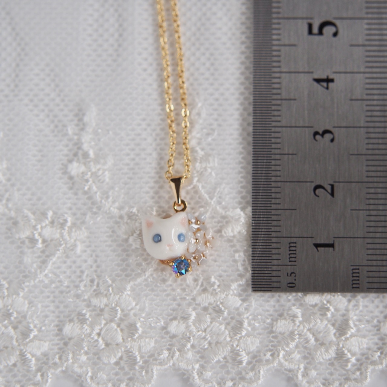 アジサイネックレス