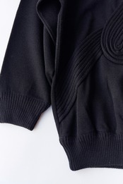 Swirl black sweater