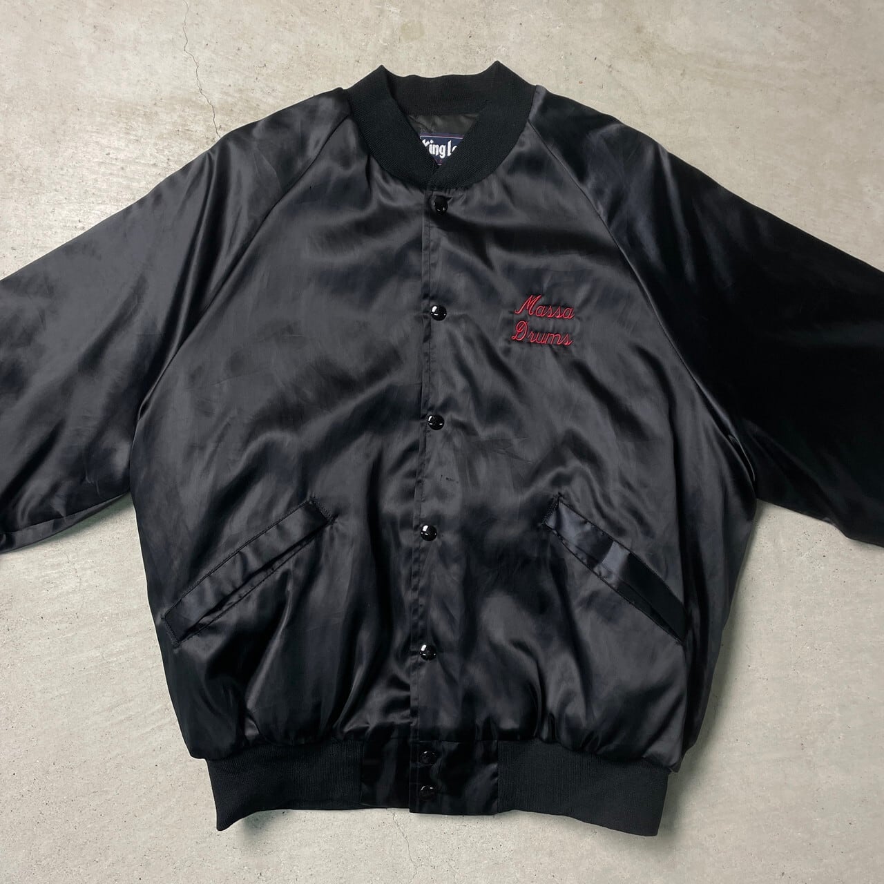 80年~90年代 USA製 King Louie キングルイ サテン ナイロンスタジャン
