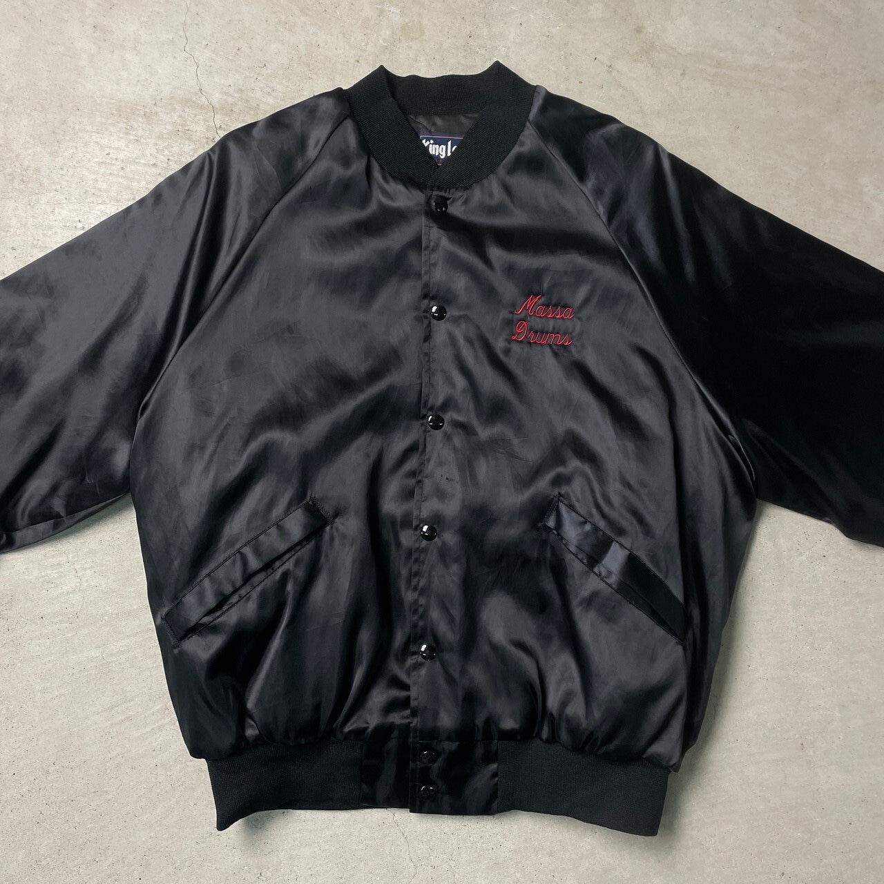 80年~90年代 USA製 King Louie キングルイ サテン ナイロンスタジャン 