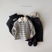 【取寄】THE GOGUMA わたあめ裏起毛襟付きTシャツ｜冬服｜韓国子供服
