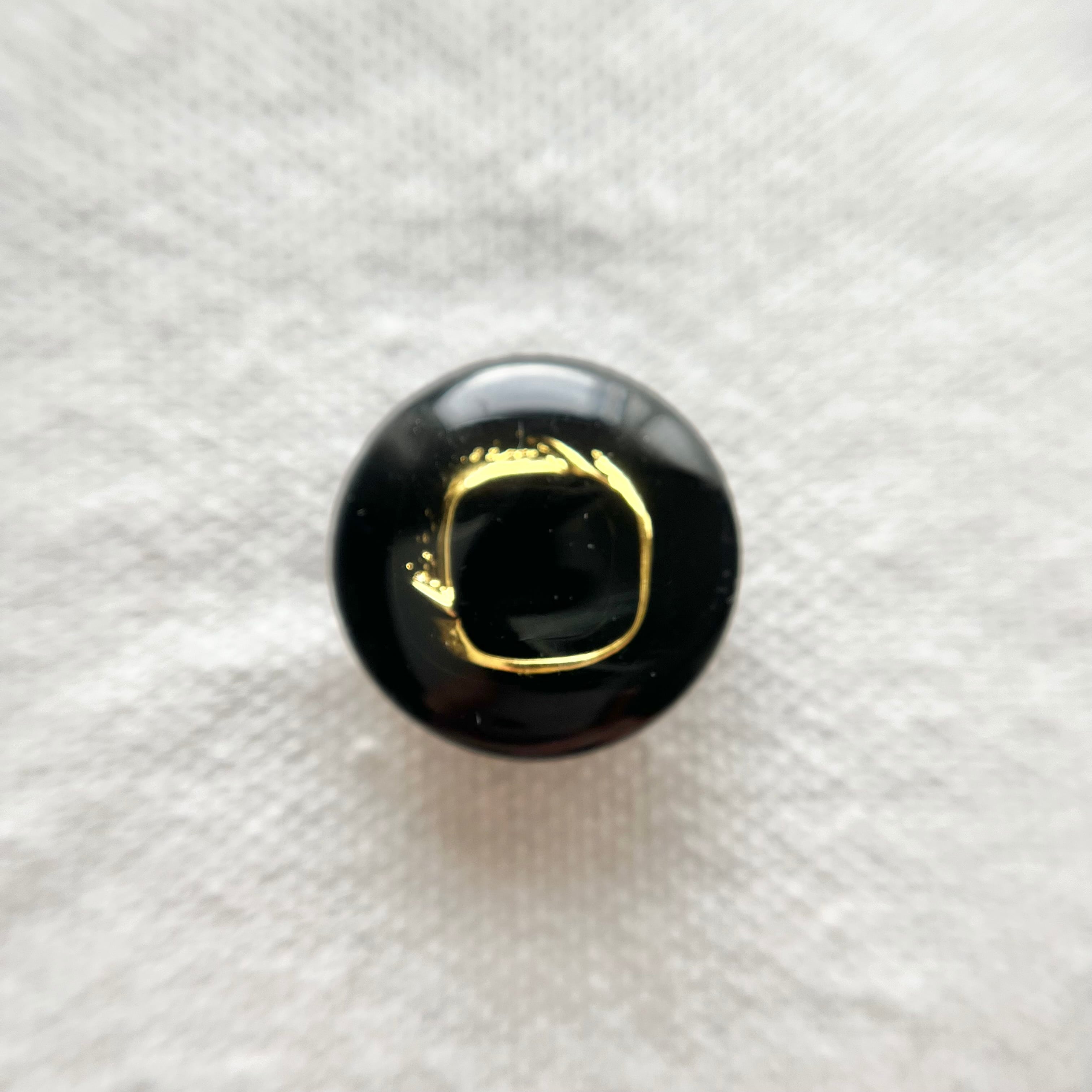 ブラックスクエア×ブラック(ゴールド) 18㎜