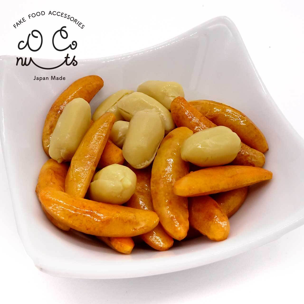 K30こ 特価♡食品サンプルアクセサリー 食べちゃいそうな 柿の種 食品サンプル キーホルダー ストラップ