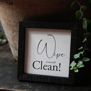 ミニアートパネル【ちゃんとお尻をふいてね！】