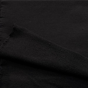 ★TB901◆2m◆綿100%ど詰め裏毛ニット生地◆ブラック