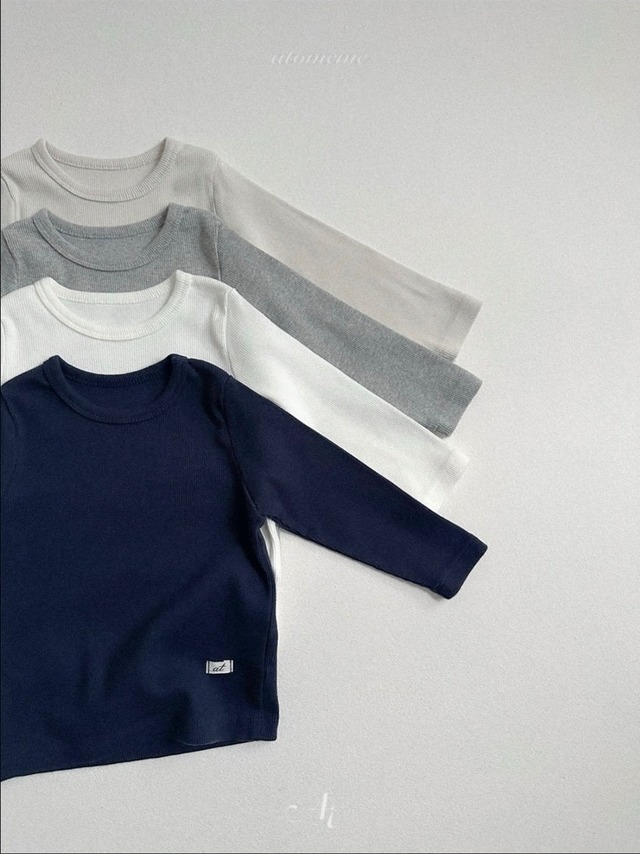 予約⌇atomeme ﻿/ Soft Ribbed T-shirt
