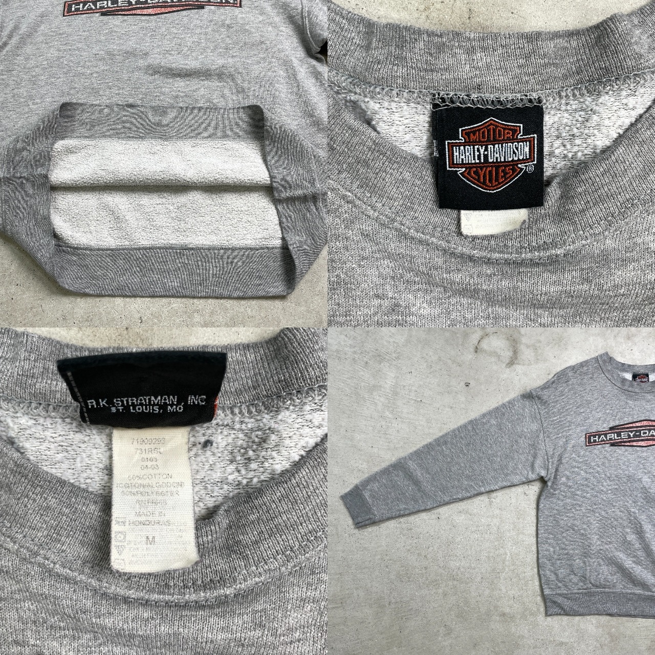 00年代 Harley-Davidson ハーレーダビッドソン 両面プリント 