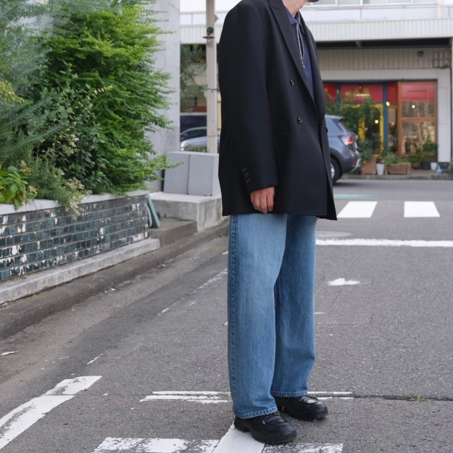 CIOTA” New Baggy 5 Pocket Pants Medium Dark Blue(Damage)” | Lapel