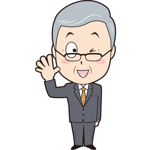 カウントするシニア男性ビジネスマン⑤
