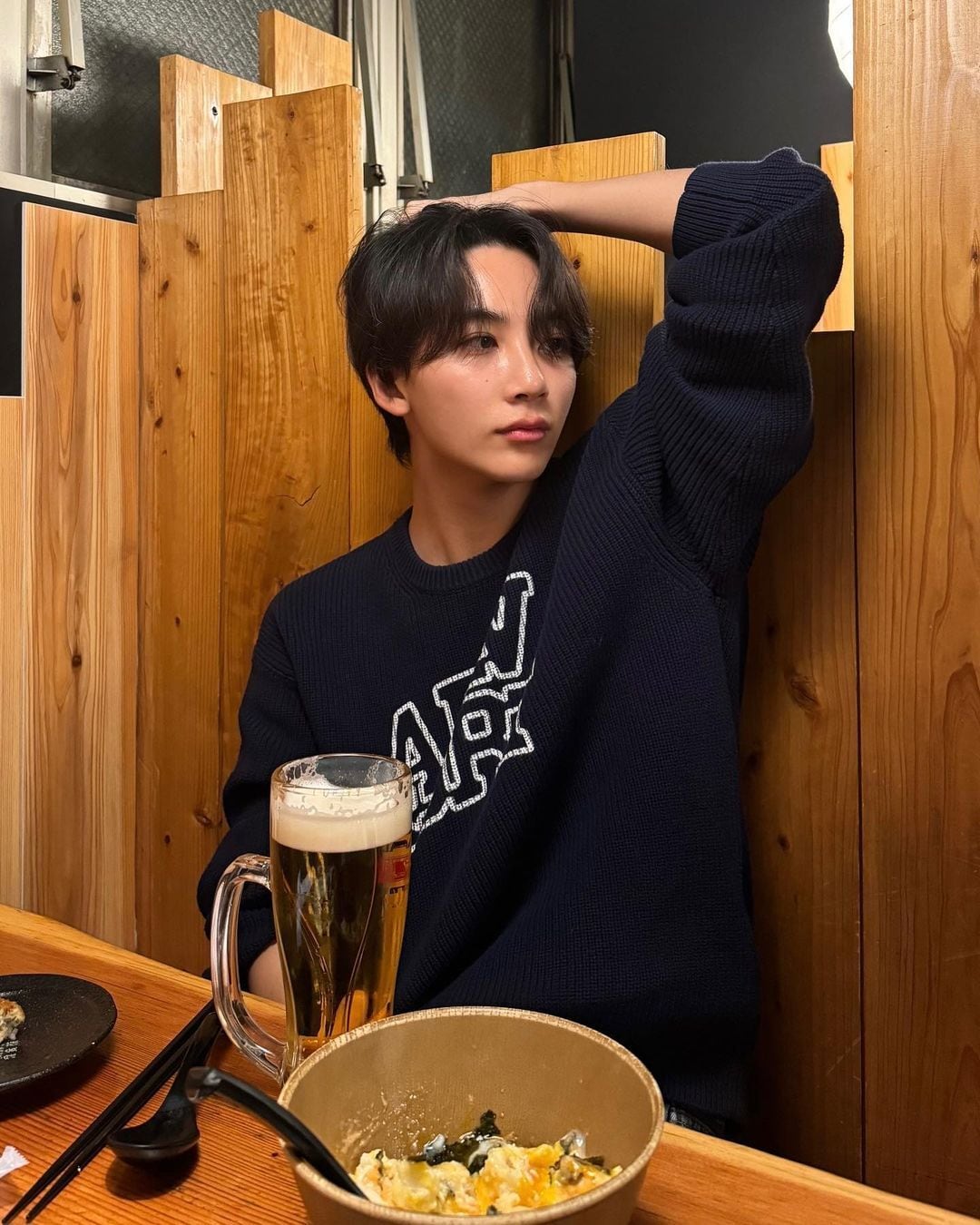 ☆SEVENTEEN ジョンハン 着用！！【ADLV】ADLV SPORTY PRINTING KNIT