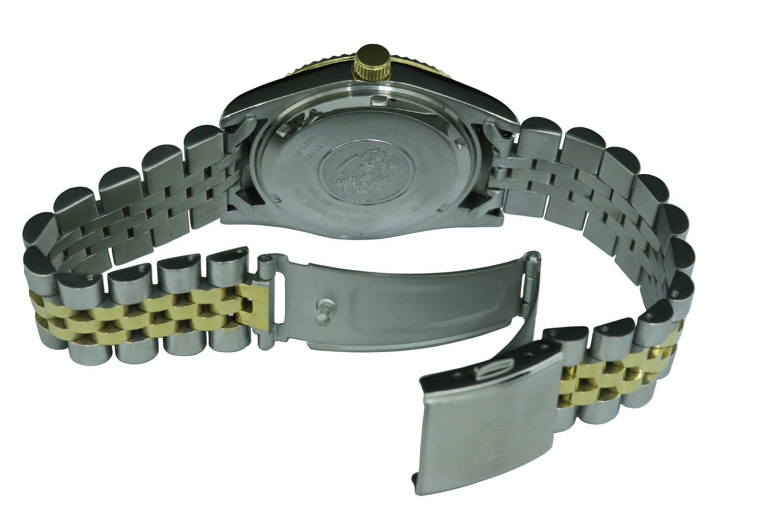価格が激安 ELGIN 自動巻き時計 ステンレススチール 黒 エルジン 