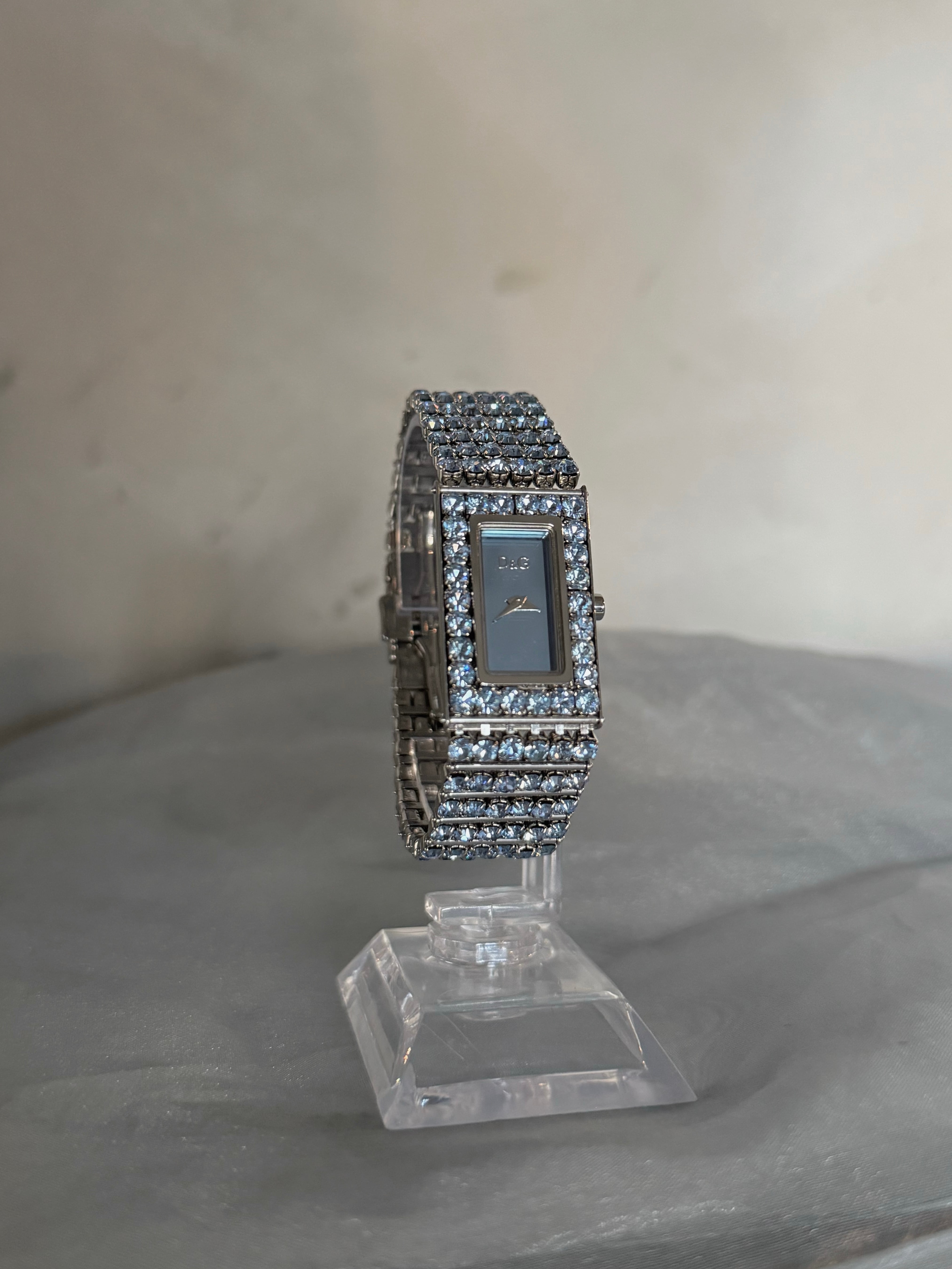 Dolce & Gabbana kirakira ice blue logo wrist watch