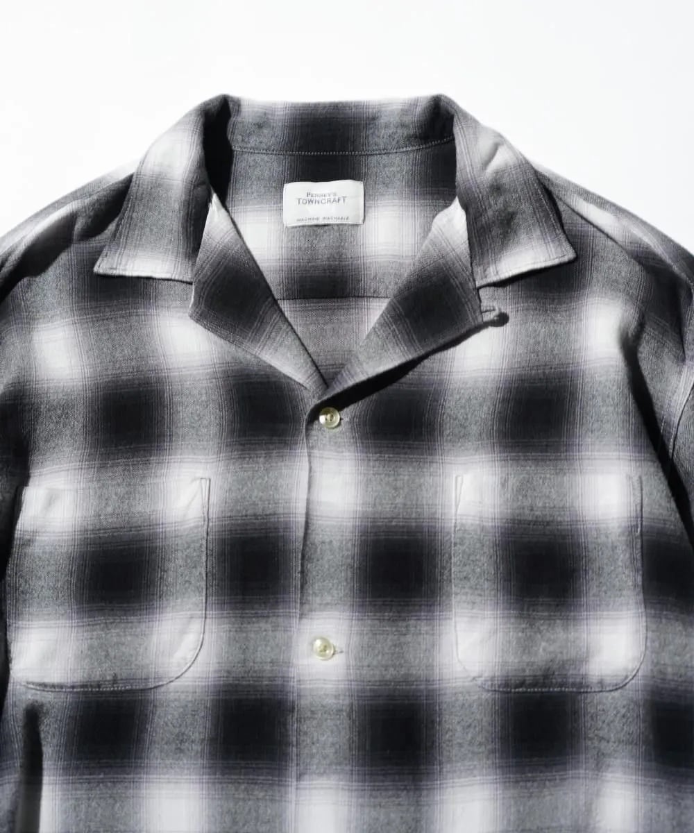 TOWN CRAFT(タウンクラフト) 60S OMBRE LOOP COLLAR SHIRTS | サウス