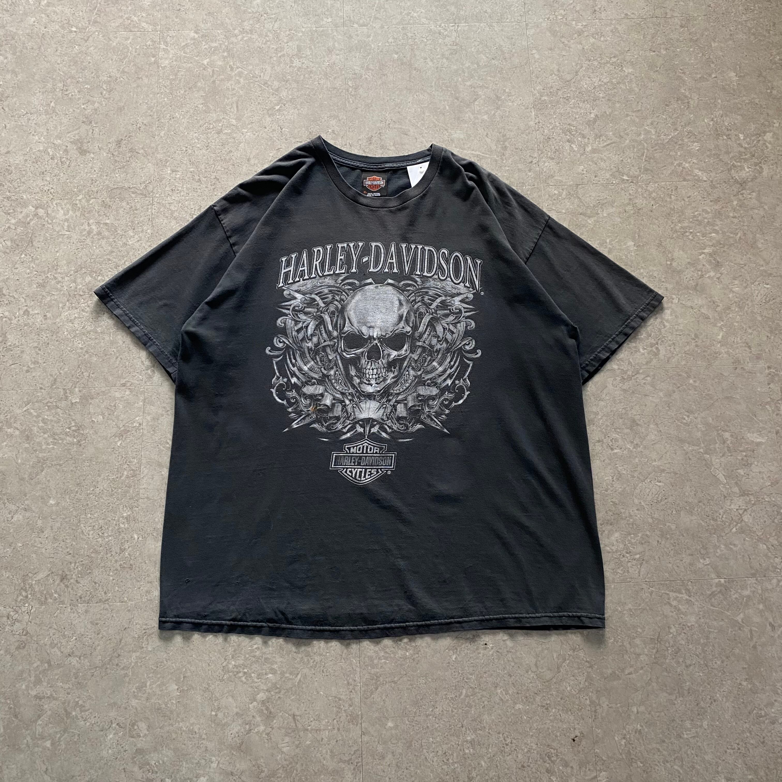 00s Harley-Davidson "skull" T-shirt【仙台店】
