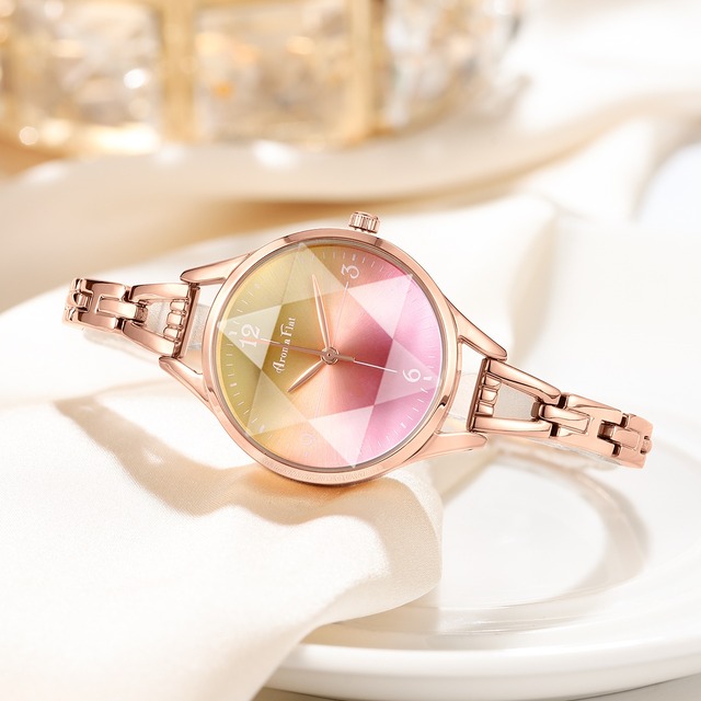 AromaFlat AF-Z1022  Sanctuary(Yellow＆Pink) 腕時計　レディース