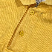 SINA COVA シナコバ  国旗デザイン 長袖 ポロシャツ M/イエロー メンズ トレーナー風生地