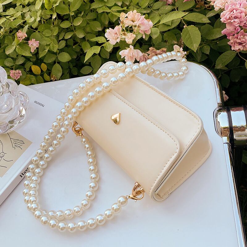 サマーパールチェーン 夏物 真珠 スクウェア メッセンジャーバッグ Tiancai_Wing_Bag58232039113