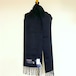 【TWEEDMILL】 Lambs Wool Stole (25×190㎝)　Black