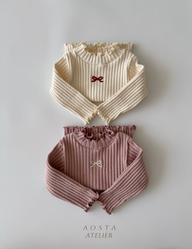 【取寄】aosta｜camellia tee｜カメリアT｜S-XXL｜baby&kids｜25 winter