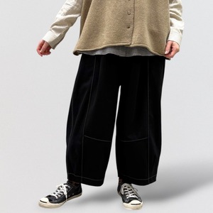 pas a pas brushed back chino balloon wide pants