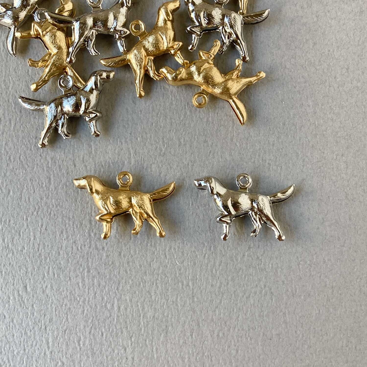 新色追加〉USA真鍮 立体ラブラドール犬チャーム（24mm） | Dua
