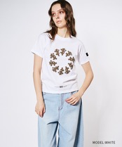 COOLAサークルベアープリントコンパクトTシャツ (WHITE)　CQ-48100