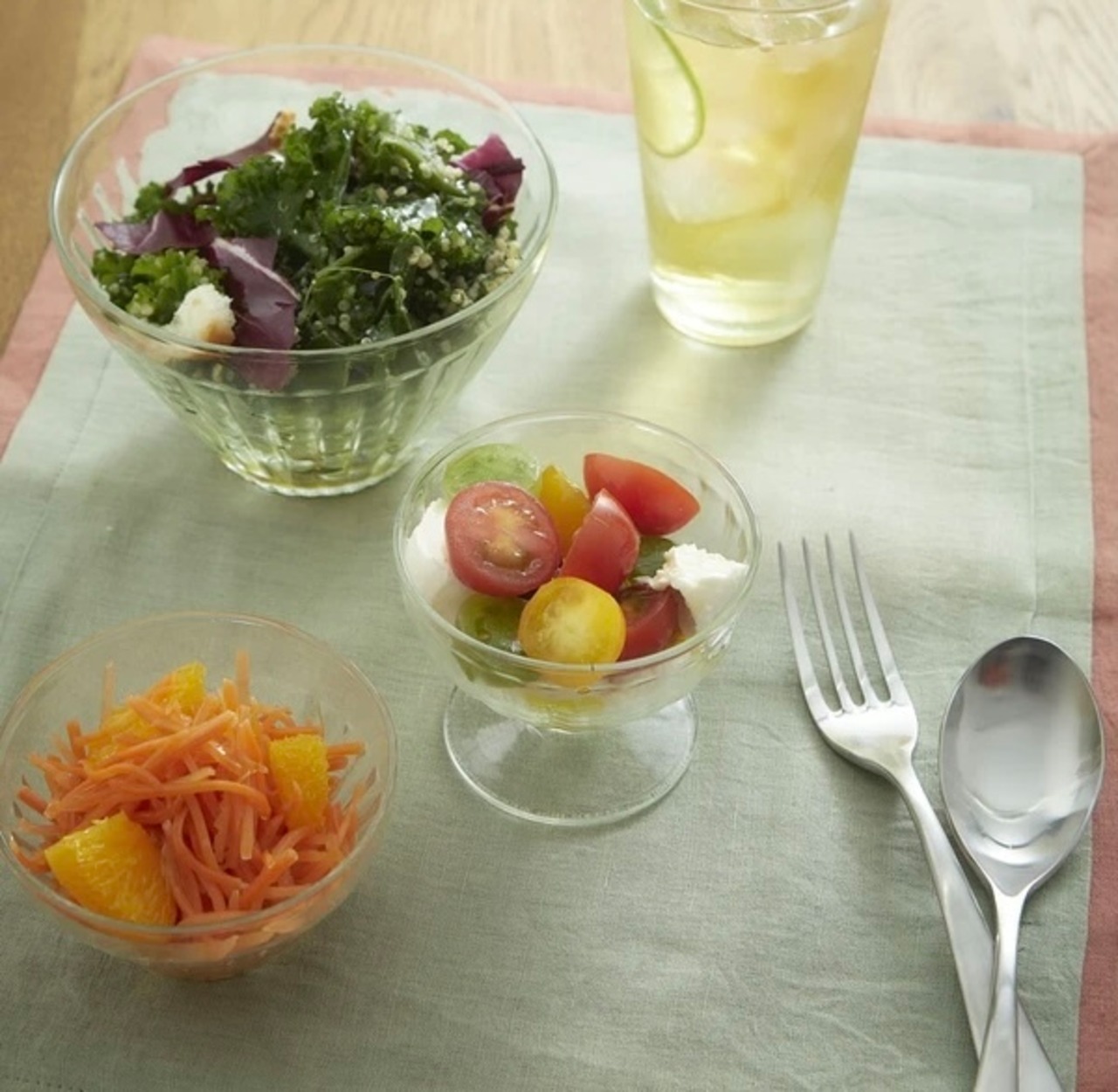 リューズガラス　クーレライン　ステムカップ　／リサイクルガラス デザート 夏