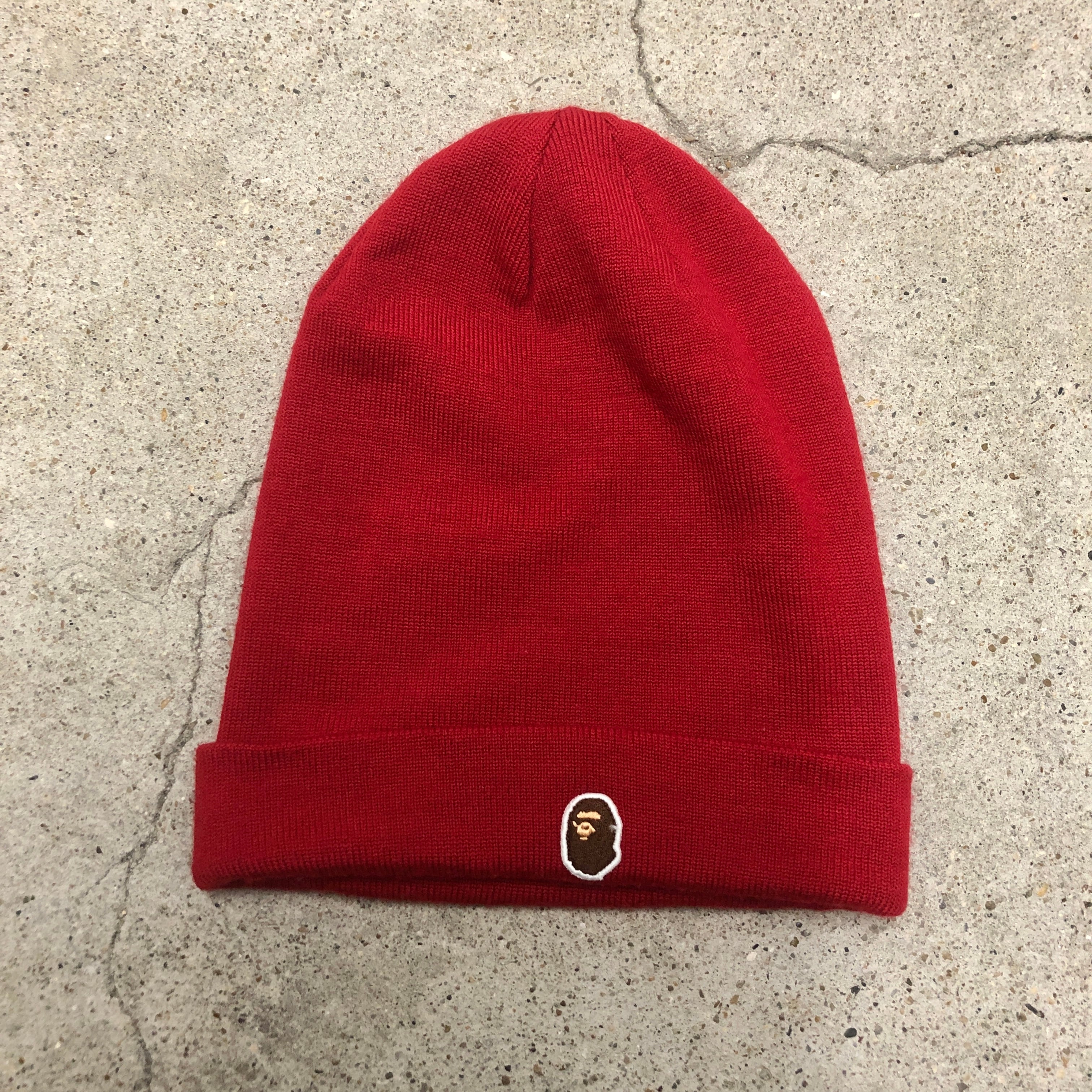A BATHING APE ニット帽 猿デザイン ビーニー A BATHING APE/Logo