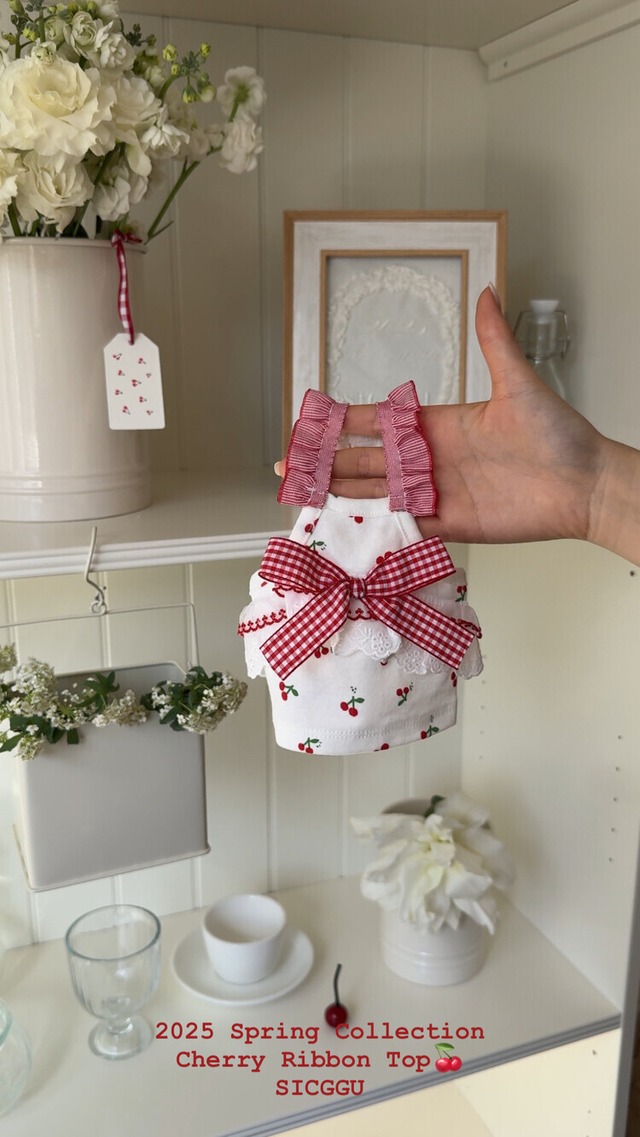 〈即納アイテム〉SICGGU チェリーリボントップス (Sサイズ)
