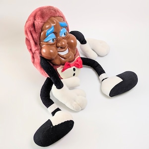 ☆ VINTAGE 80' ☆ 【 California Raisins（カリフォルニアレーズン） 】 『 蝶ネクタイレーズン / knockoff 』plush toy / ぬいぐるみ / ビンテージトイ 〚アメリカン雑貨 アメトイ〛
